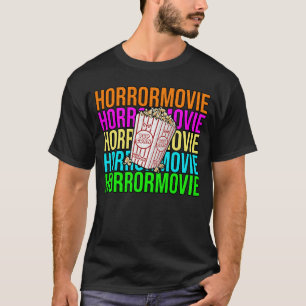 Griekse Bioscoop Popcorn Grappige Horrorfilm Liefh T-shirt