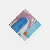 Griekse blauwe deur servet (Hoek)