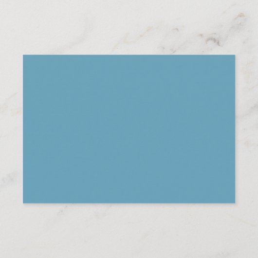 Griekse blauwe tegel lijst eenvoudige bruiloftsrec informatiekaartje (Achterkant)