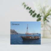 Griekse boat briefkaart (Staand voorkant)