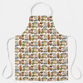 Griekse boedwaren — druk Baklava Gyro Fish Schort