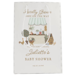 Griekse boeren markt lokaal groeien Baby shower gu Medium Cadeauzakje