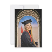 Griekse Boog ontwerp Grad Feest uitnodiging Bijlag
