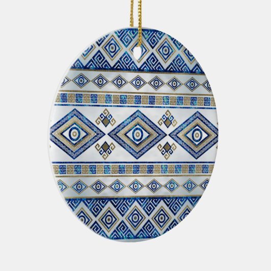 Griekse boze ogen en de belangrijkste versiering v keramisch ornament (Rechts)