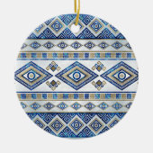 Griekse boze ogen en de belangrijkste versiering v keramisch ornament (Voorkant)