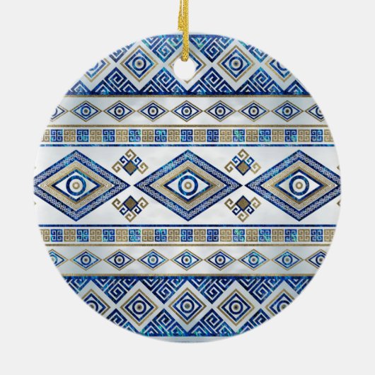 Griekse boze ogen en de belangrijkste versiering v keramisch ornament (Achterkant)