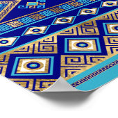 Griekse boze ogen en de belangrijkste versiering v poster (Hoek)