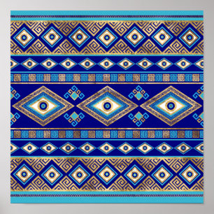 Griekse boze ogen en de belangrijkste versiering v poster