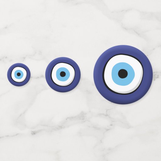 Griekse boze oog confetti (Voorkanten)