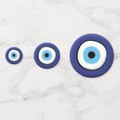 Griekse boze oog confetti (Achterkanten)