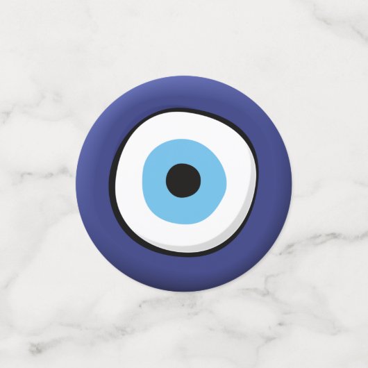 Griekse boze oog confetti (Kleine voorkant)