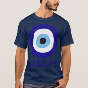 Griekse Boze Oog Heren Navyblauw T-shirt