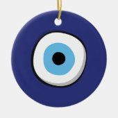 Griekse boze oog keramisch ornament (Voorkant)