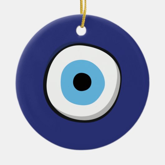 Griekse boze oog keramisch ornament (Voorkant)