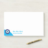 Griekse boze oog post-it® notes (Op bureau)