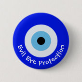 Griekse boze oog ronde button 5,7 cm (Voorkant)