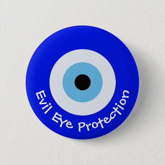 Griekse boze oog ronde button 5,7 cm (Voorkant)