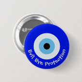 Griekse boze oog ronde button 5,7 cm (Voorkant /achterkant)