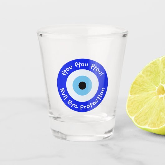 Griekse boze oog shot glas (Voorkant)