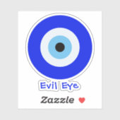 Griekse boze oog sticker (Vel)