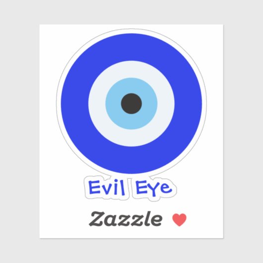 Griekse boze oog sticker (Vel)