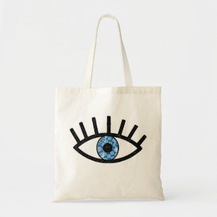 Griekse boze oog tote bag