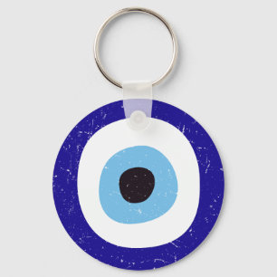 Griekse Boze Oog Versleten Design Sleutelhanger