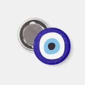 Griekse Boze Oog Versleten Ontwerp Magneet (Voorkant / Achterkant)