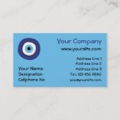 Griekse boze oog visitekaartje (Voorkant)