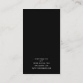 GRIEKSE BRIEF M MONOGRAM BLACK VISITEKAARTJE (Achterkant)