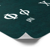 Griekse brieven poster (Hoek)