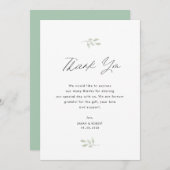 griekse bruiloft bedankt je kaart (Voorkant / Achterkant)