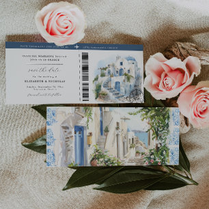 Griekse bruiloft Instapass Save the Date