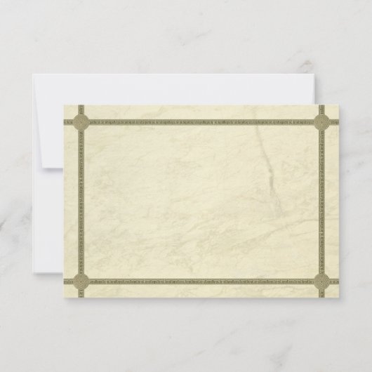 Griekse bruiloft RSVP (Achterkant)