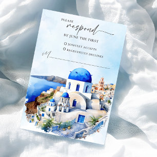 Griekse bruiloft RSVP Response Kaart