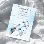 Griekse bruiloft RSVP Response Kaart