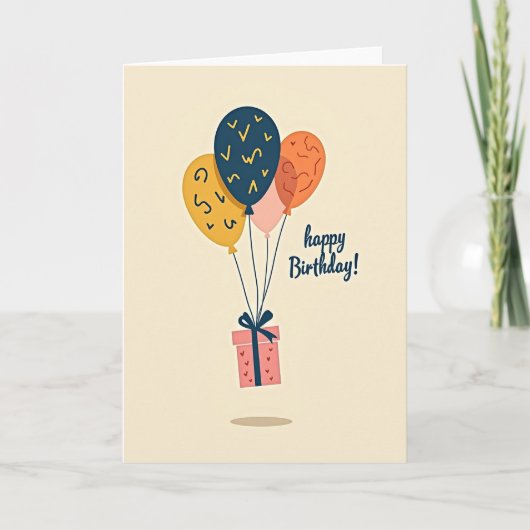 Griekse Cadeauballonkaart Kaart (Voorkant)