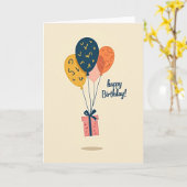 Griekse Cadeauballonkaart Kaart (Gele Bloem)