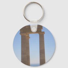 Griekse centrale Button Sleutelhanger