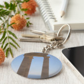 Griekse centrale Button Sleutelhanger (Zijkant)