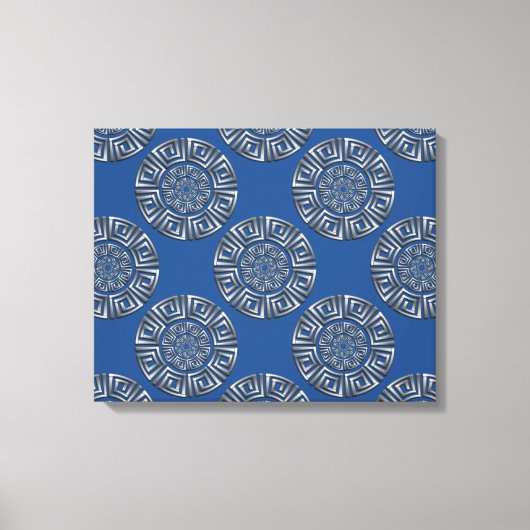 Griekse Circle Motif Canvas Afdruk (Voorkant)
