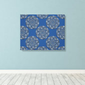 Griekse Circle Motif Canvas Afdruk (Insitu (Houten vloer))
