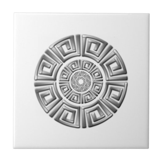 Griekse cirkeltekening tegeltje (Voorkant)