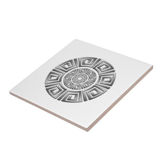 Griekse cirkeltekening tegeltje (Zijkant)