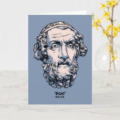 Griekse Citaten - Homerus Kaart (Gele Bloem)