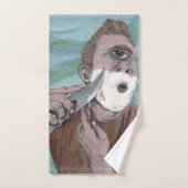 Griekse Cyclops Knife Scheren Fantasy Art Badhandd Bad Handdoek (Handdoek)