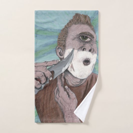Griekse Cyclops Knife Scheren Fantasy Art Badhandd Bad Handdoek (Handdoek)