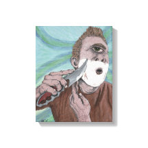 Griekse Cyclops Knife Scheren Fantasy Canvas Print