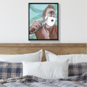 Griekse Cyclops Knife Scheren Fantasy Canvas Print (Insitu (Slaapkamer))