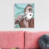 Griekse Cyclops Knife Scheren Fantasy Canvas Print (Insitu (Woonkamer))